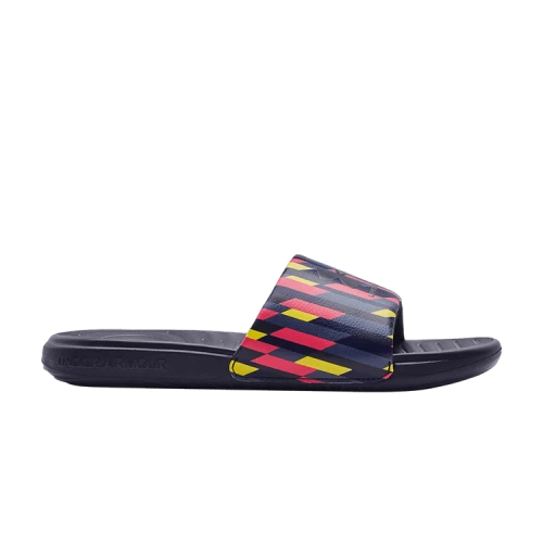 Under Armour Ansa Graphic Slide 'Tempered Steel Abstract'