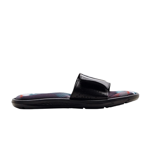 Under Armour Ignite 6 Graphic Strap Slide 'Black White'