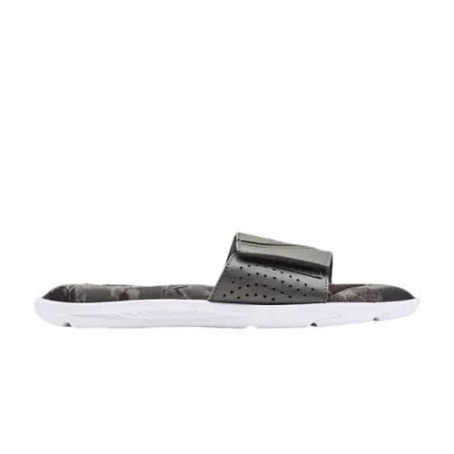Under Armour Ignite 6 Graphic Strap Slide 'Black White'