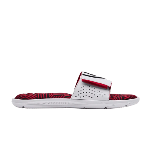 Under Armour Ignite 6 Graphic Strap Slide 'White Red'