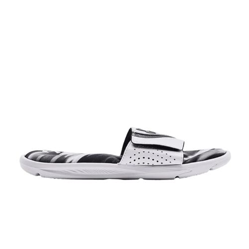 Under Armour Ignite 6 Graphic Strap Slide 'White Black'