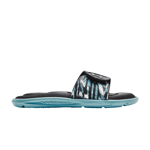 Under Armour Ignite 6 Graphic Strap Slide 'Black Cloudless Sky' (Women's)