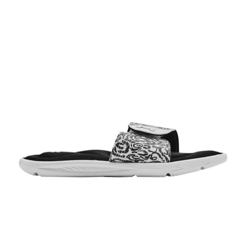 Under Armour Ignite 4 Graphic Strap Slide 'Zebra' (Women's)