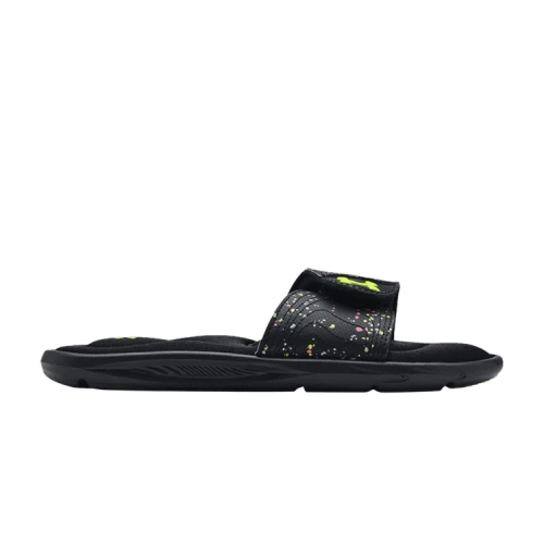 Under Armour Ignite 6 Graphic Strap Slide GS 'Black Speckled'