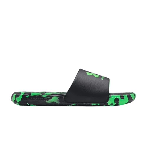 Under Armour Ansa Regrind Slide GS 'Black Stadium Green Camo'