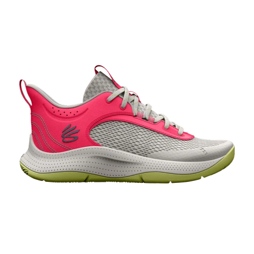 Under Armour Curry 3Z6 GS 'Grey Mist Pink Shock'