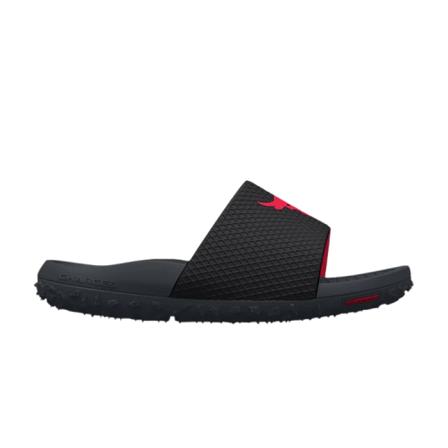 Under Armour Project Rock Slide 'Ultimate Black Stealth Grey'