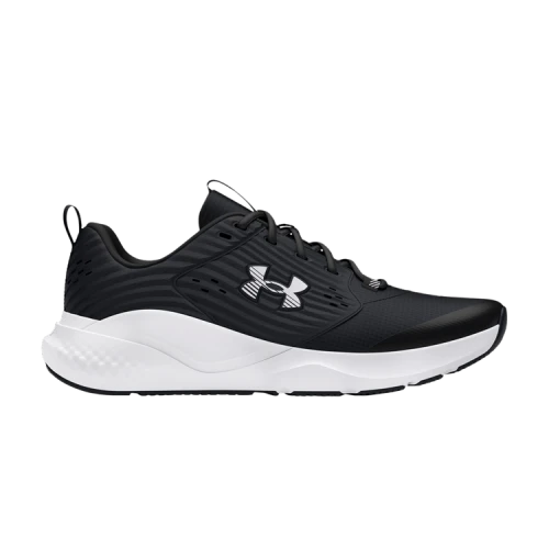 Under Armour Charged Commit 4 4E Wide 'Black White'