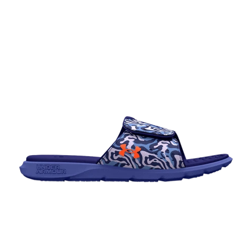 Under Armour UA Ignite Pro Graphic Strap Slides 'Blue Purple' (Women's)