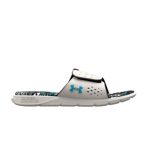 Under Armour Ignite 7 Graphic Footbed Slide 'Grey Mist Floral' (Women's)