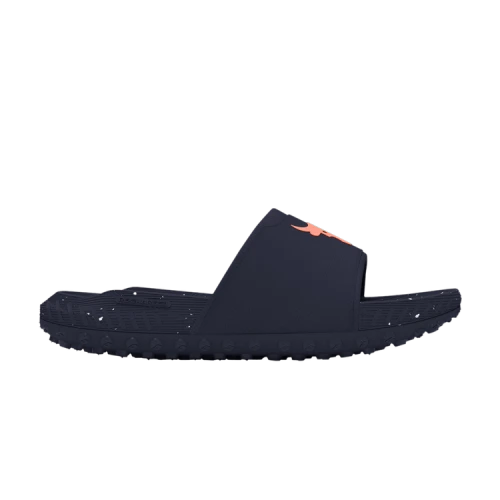Under Armour Project Rock 3 Slide 'Midnight Navy Flare Orange'
