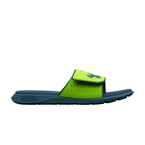 (GS) Under Armour Ignite Pro Slide 'Lime Surge Static Blue'
