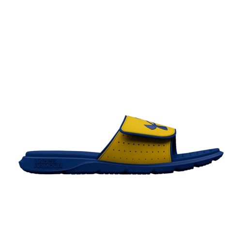 Under Armour Ignite 7 Slide GS 'Zeppelin Yellow Blue Mirage'