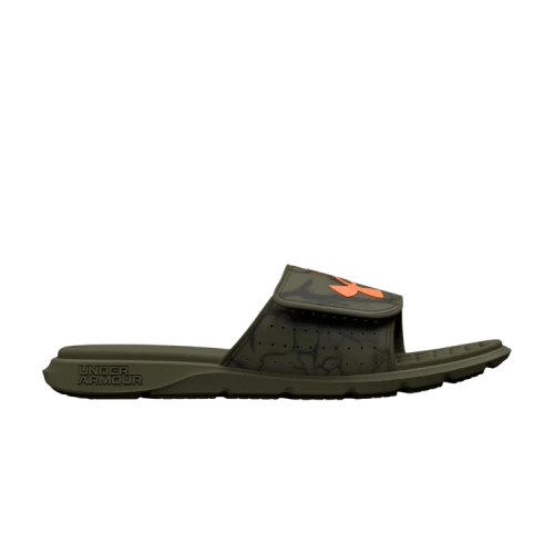 (GS) Under Armour UA Ignite Pro Graphic Strap Slides 'Black Red'