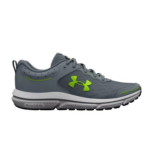 Under Armour Charged Assert 10 4E Wide 'Gravel Lime Surge'