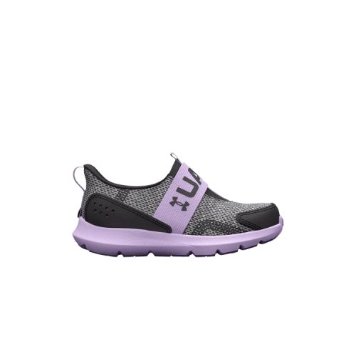 (TD) Under Armour Surge 3 Slip Running Shoes 'Jet Grey Nebula Purple'