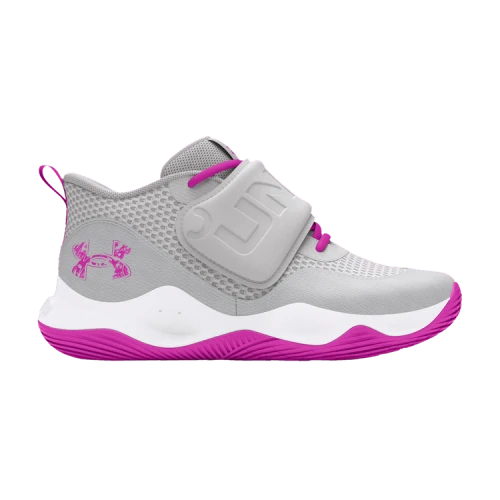 Under Armour Zone BB 2 PS 'Halo Grey Vivid Magenta'