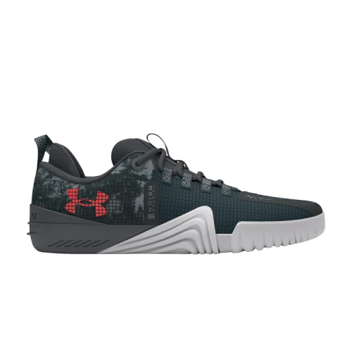 Under Armour TriBase Reign 6 'Grey Void Rush Red Camo'