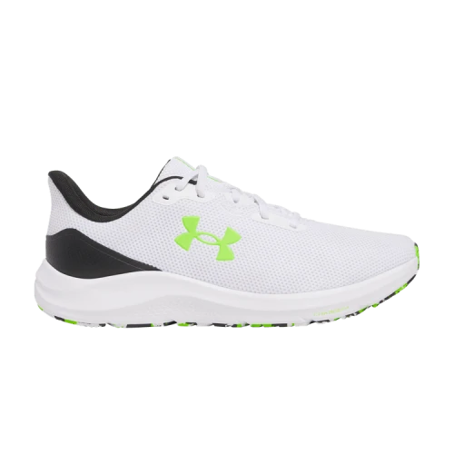 Under Armour Charged Pursuit 4 White Black Hyper Green