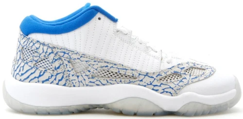 Jordan 11 Retro Low IE White Argon Blue (GS)