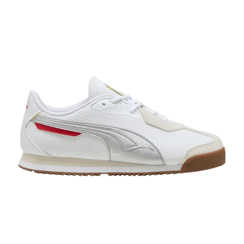 Puma Roma S Scuderia Ferrari White Aged Silver