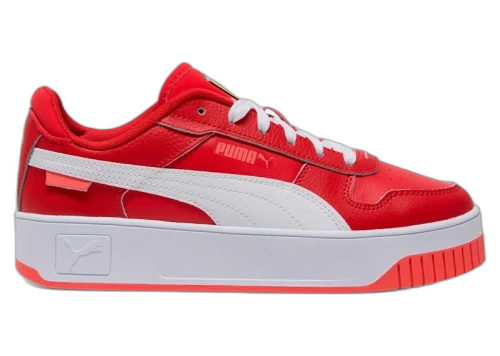 Puma Carina Street Scuderia Ferrari Rosso Corsa White (Women's)