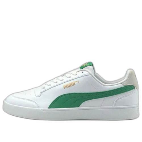 PUMA Unisex Shuffle Sneakers White/Green