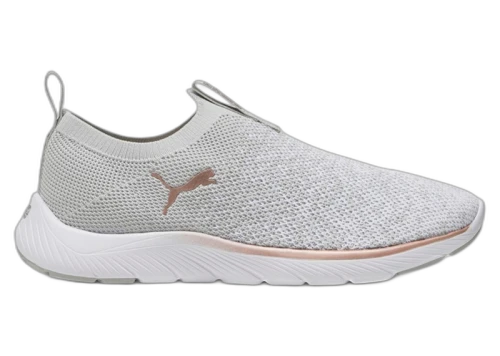 Puma Softride Remi Slip-On Ash Gray White Rose Gold (Women's)
