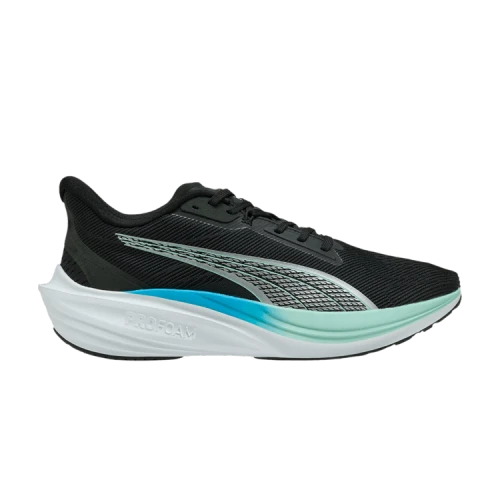 Puma Darter Pro 'Black Silver Mint Melt Speed Blue'