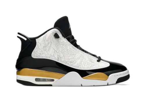 Jordan Dub Zero Black Metallic Gold White