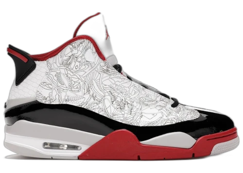 Jordan Dub Zero White Varsity Red