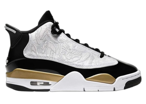 Jordan Dub Zero Black Metallic Gold White (GS)