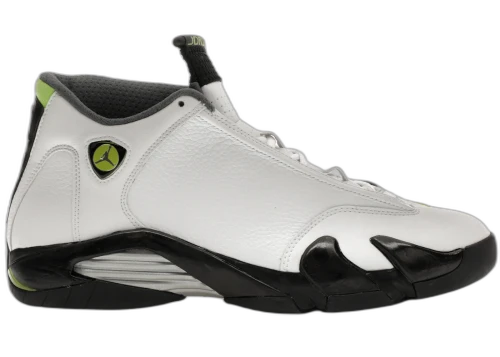 Jordan 14 Retro White Chartreuse