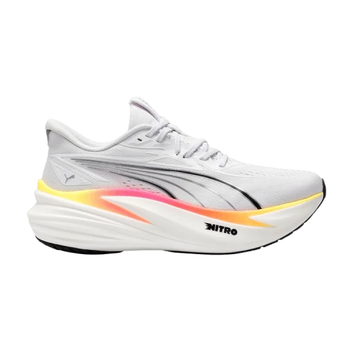 Puma MagMax Nitro 2 White Glowing Red Sun Stream