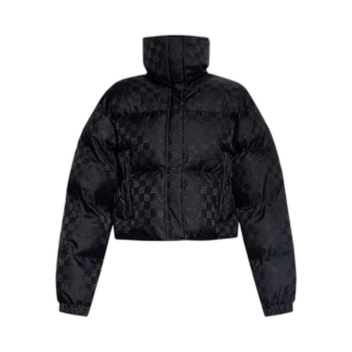 MISBHV Monogram Jacquard Puffer Coat 'Black'