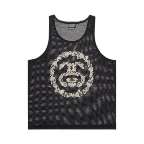 Stussy x Denim Tears Mesh Tank 'Black'