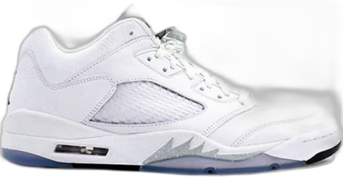 Jordan 5 Retro Low Metallic White (Women's)