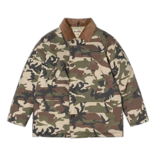 Stussy x Denim Tears Ripstop Down Army Jacket 'Camo'