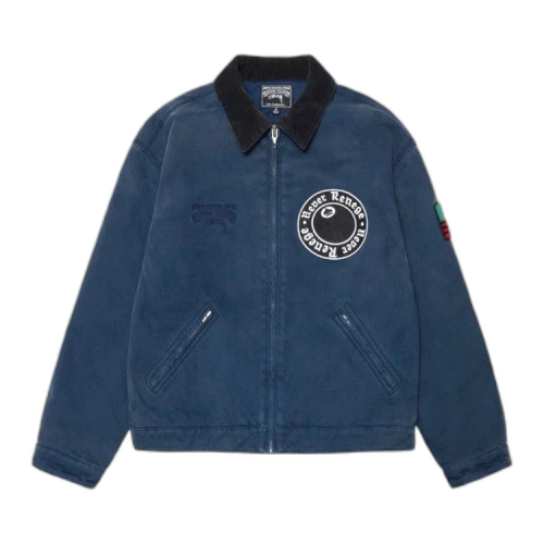 Stussy x Denim Tears Canvas Jacket 'Blue'