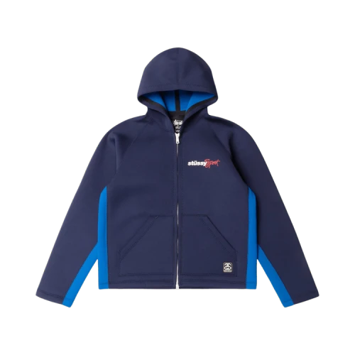 Stussy x Wales Bonner Neoprene Hoodie Navy