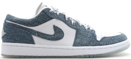Jordan 1 Retro Low Canvas White Denim (Women's)