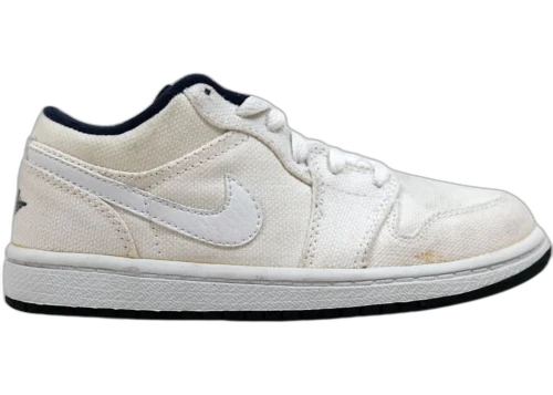 Jordan 1 Retro Low Canvas White (PS)