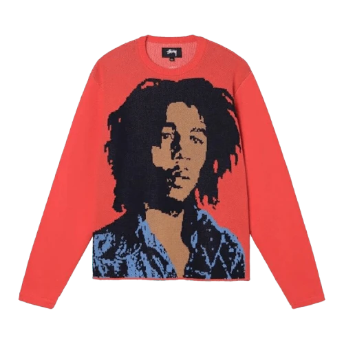 Stussy Bob Marley Sweater 'Red'