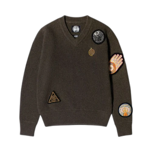 Stussy x Dries Van Noten Patch Knit Sweater 'Sand'