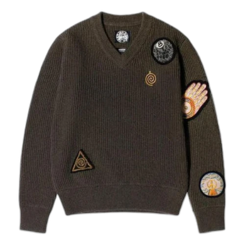 Stussy x Dries Van Noten Patch Knit Sweater 'Sand'