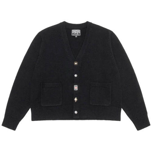 Stussy x Denim Tears Suits Cardigan 'Black'