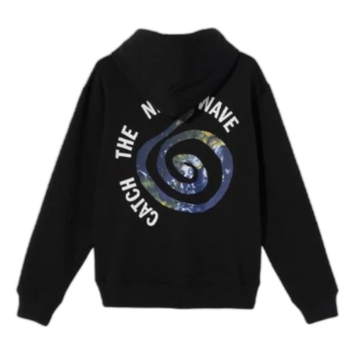 Stussy Back Alphabet Earth Pattern Unisex Black