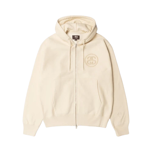 Stussy x Wales Bonner Fleece Zip Hoodie Ivory