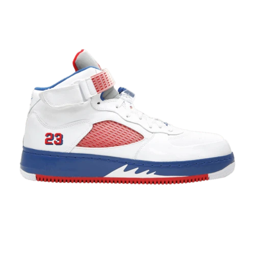 Jordan 5 Fusion Varsity Red Blue Ribbon