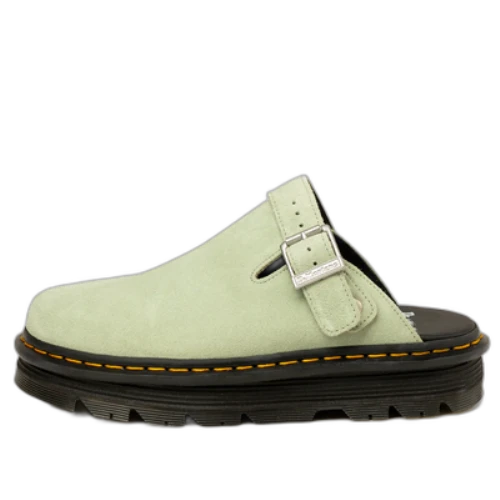 Dr. Martens Zebzag Suede Casual Slingback Platform Mules 'Sage Green'